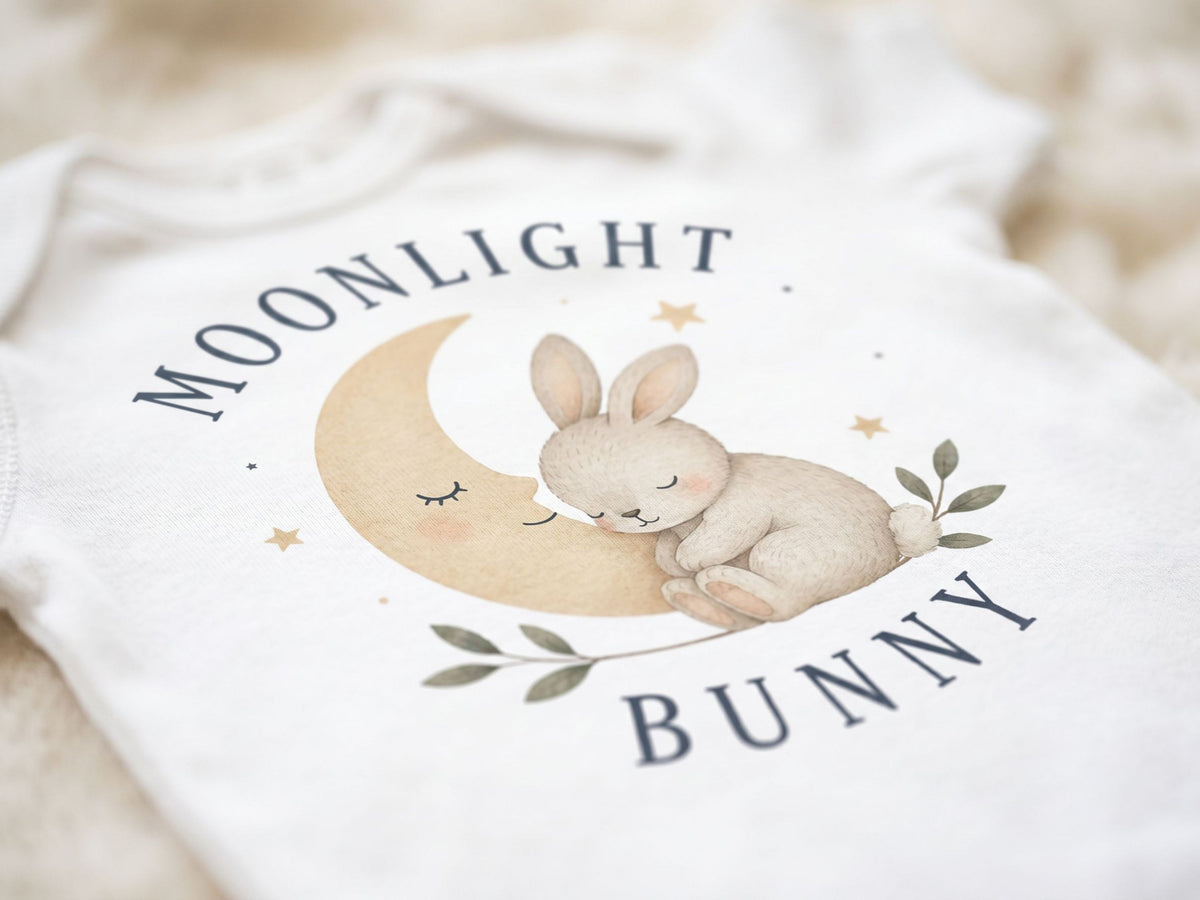 Moonlight Bunny Baby Bodysuit