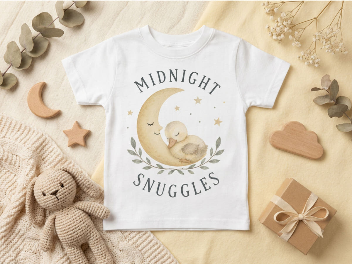 Midnight Snuggles Chick Baby T-Shirt – Odd Hour Supply nursery collection