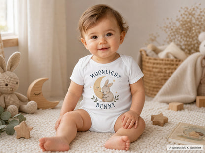 Moonlight Bunny Baby Bodysuit lifestyle photo