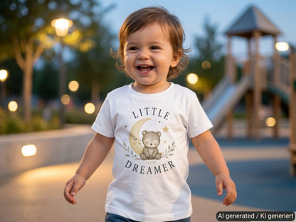 Little Dreamer Teddy Baby T-Shirt lifestyle photo
