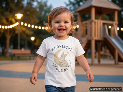 Moonlight Bunny Baby T-Shirt lifestyle photo