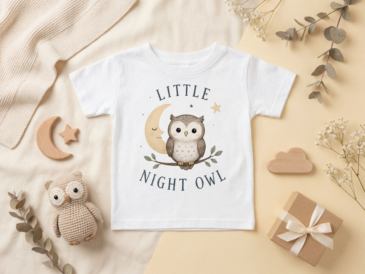 Little Night Owl Baby T-Shirt – Odd Hour Supply nursery collection