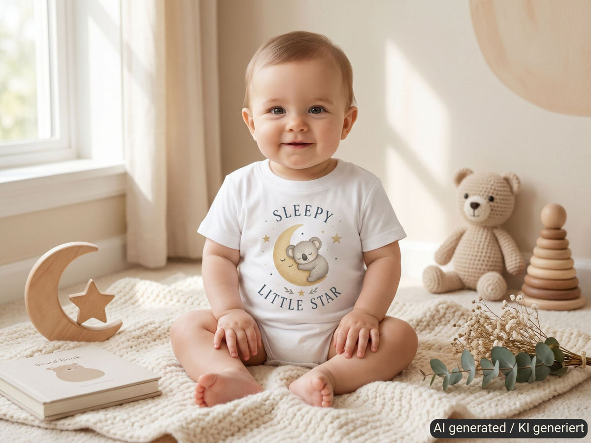 Sleepy Little Star Koala Baby T-Shirt