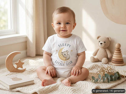 Sleepy Little Star Koala Baby T-Shirt