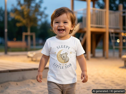 Sleepy Little Star Koala Baby T-Shirt lifestyle photo