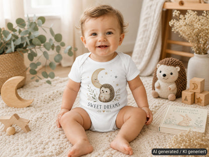 Sweet Dreams Hedgehog Baby Bodysuit