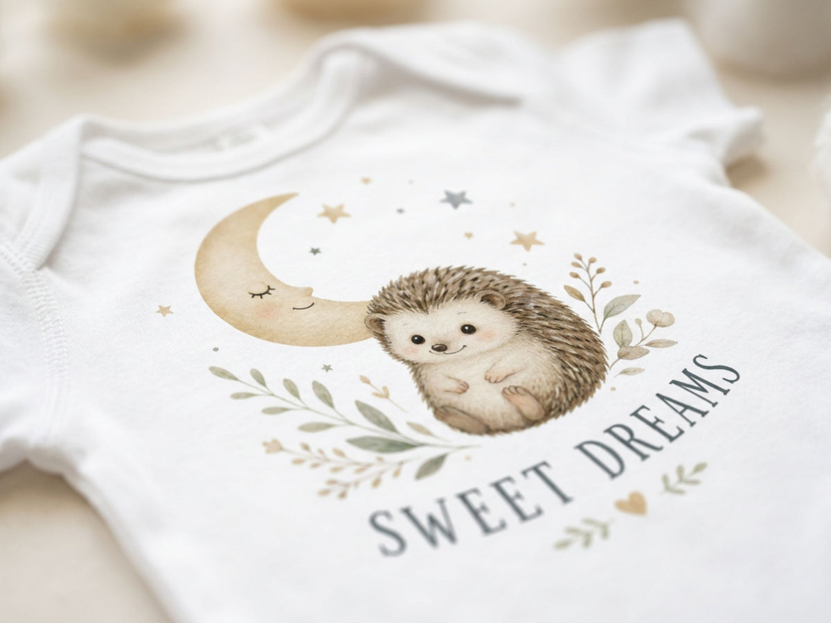 Sweet Dreams Hedgehog Baby Bodysuit