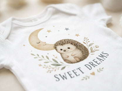 Sweet Dreams Hedgehog Baby Bodysuit