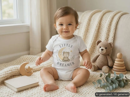 Little Dreamer Teddy Baby Bodysuit