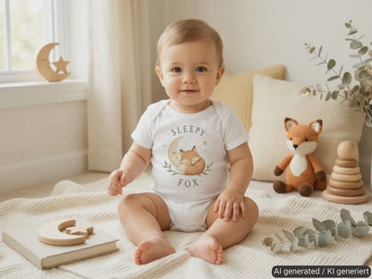 Sleepy Fox Baby Bodysuit