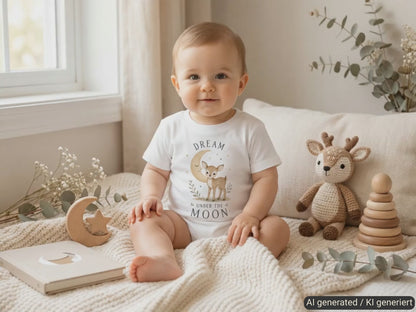 Dream Under The Moon Fawn Baby T-Shirt