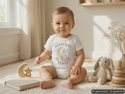 Moonlight Bunny Baby Bodysuit