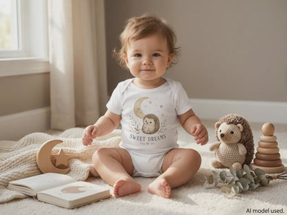Sweet Dreams Hedgehog Baby Bodysuit